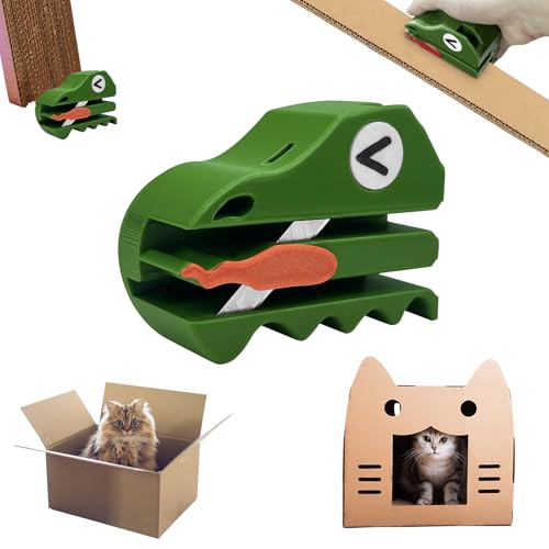 Mesen Cardboard Strip Cutter, Kartonschneider Für Katzenkratzer, 3D Gedruckter Pappkarton Schneider, DIY Katzenkratzer, Handgehaltenes Papp-Recycling-Werkzeug, Katzentierzubehör (klein) von Mesen