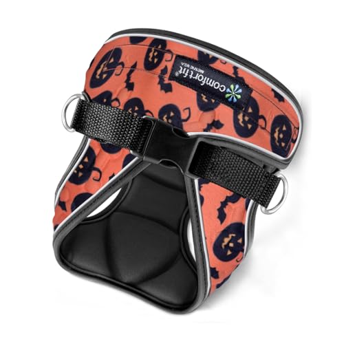 Hundegeschirr für kaltes Wetter, bequemes und verstellbares Geschirr für Hunde, leicht zu gehen, Halloween, Brustumfang 40,6 cm – 50,8 cm Hundegeschirr für kaltes Wetter, bequemes und verstellbares Geschirr für Hunde, leicht zu gehen, Halloween, Brustumfang 40,6 cm – 50,8 cm von Metric USA