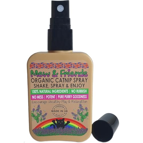 Mew & Friends Bio Katzenminze Spray – 100 % natürlich, hergestellt in Großbritannien – Spielzeug & Beruhigung für Katzen – Nachhaltige Katzenminze Mew & Friends Bio Katzenminze Spray – 100 % natürlich, hergestellt in Großbritannien – Spielzeug & Beruhigung für Katzen – Nachhaltige Katzenminze von "Mew & Friends