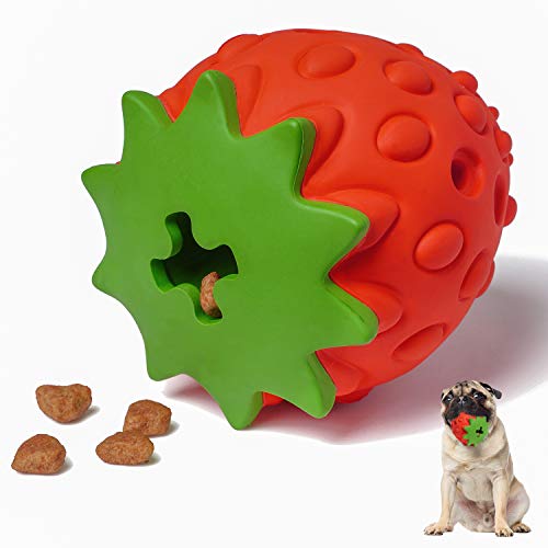 MewaJump Hunde-Puzzle-Spielzeug, Gummi-Hunde-Kauspielzeug, Leckerli-Futterspender für die Zahnreinigung, Hundespielzeug, interaktives Hundespielzeug für Welpen, kleine, mittelgroße und große Hunde von Mewajump