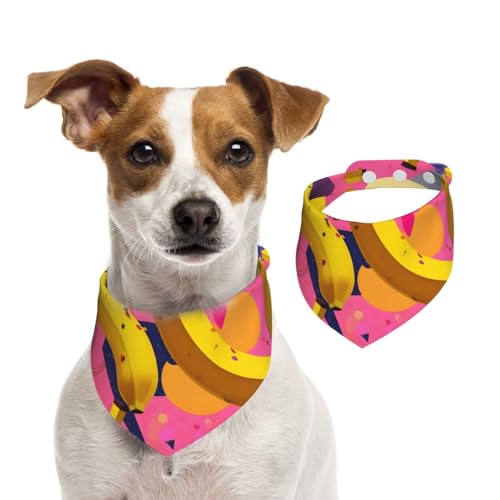 Abstrakte Art Banane Hundehalstuch, Katzen-Halstuch, 1 Stück, Hundezubehör für kleine Hunde von Mexpekil