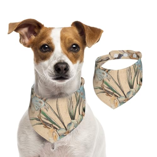 Bandana für Hunde und Katzen, Motiv: Vögel, Schmetterling, Blume, Retro, 1 Stück, Hundezubehör für kleine Hunde Bandana für Hunde und Katzen, Motiv: Vögel, Schmetterling, Blume, Retro, 1 Stück, Hundezubehör für kleine Hunde von Mexpekil