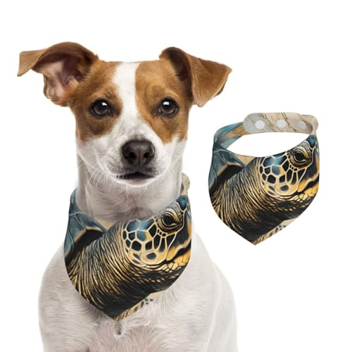 Bandana für Hunde und Katzen, Retro-Karte, Schildkröte, 1 Stück, Hundezubehör für kleine Hunde Bandana für Hunde und Katzen, Retro-Karte, Schildkröte, 1 Stück, Hundezubehör für kleine Hunde von Mexpekil