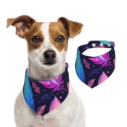 Bohemian BIrd Tierfedern, Hundehalstuch, Katzen-Halstuch, 1 Stück, Hundezubehör für kleine Hunde von Mexpekil