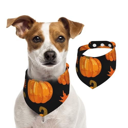 Halstuch, Halstuch, Halloween, Herbstblätter, Kürbis, Hunde-Halstuch, Katzenhalstuch, 1 Stück, Hundezubehör Halstuch, Halstuch, Halloween, Herbstblätter, Kürbis, Hunde-Halstuch, Katzenhalstuch, 1 Stück, Hundezubehör von Mexpekil