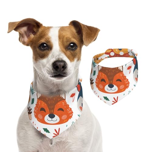Halstuch für Hunde und Katzen, Motiv: niedliche Weihnachtstiere, 1 Stück, Hundezubehör für kleine Hunde Halstuch für Hunde und Katzen, Motiv: niedliche Weihnachtstiere, 1 Stück, Hundezubehör für kleine Hunde von Mexpekil