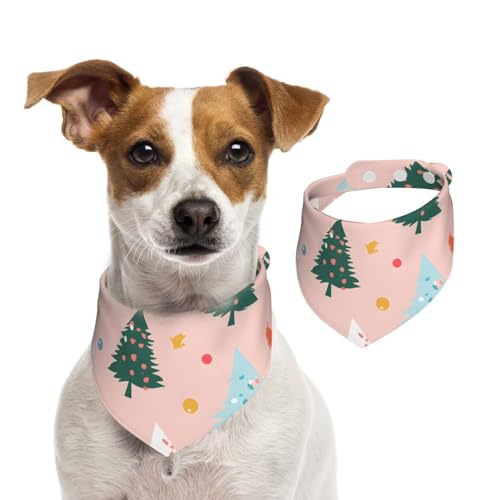 Halstuch für Hunde und Katzen, niedliches Motiv "Kleiner Weihnachtsbaum", 1 Stück, Hundezubehör für kleine Hunde von Mexpekil