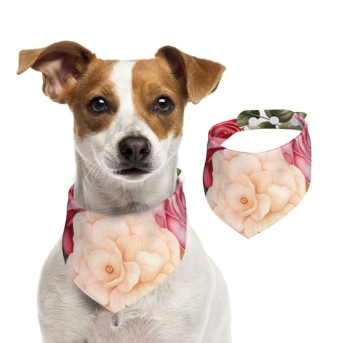 Hundehalstuch, Katzen-Halstuch, Blumenmuster, 1 Stück, Hundezubehör für kleine Hunde Hundehalstuch, Katzen-Halstuch, Blumenmuster, 1 Stück, Hundezubehör für kleine Hunde von Mexpekil