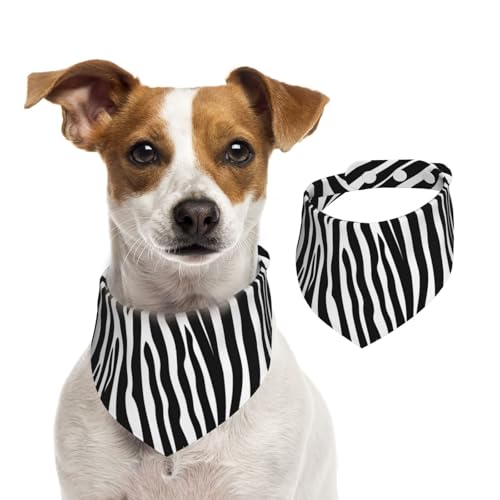 Hundehalstuch, Katzen-Halstuch, Zebramuster, 1 Stück, Hundezubehör für kleine Hunde von Mexpekil
