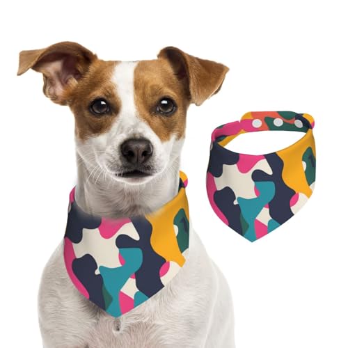 Hundehalstuch, Katzen-Halstuch, helles Camouflage, 1 Stück, Hundezubehör für kleine Hunde Hundehalstuch, Katzen-Halstuch, helles Camouflage, 1 Stück, Hundezubehör für kleine Hunde von Mexpekil