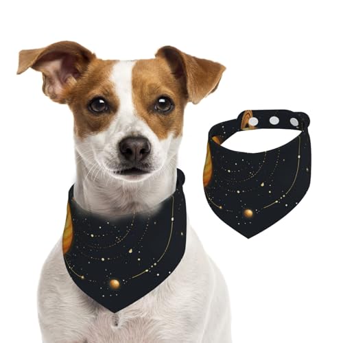 Hundehalstuch, Motiv: Weltraumplaneten, niedliches Universum, 1 Stück, Hundezubehör für kleine Hunde Hundehalstuch, Motiv: Weltraumplaneten, niedliches Universum, 1 Stück, Hundezubehör für kleine Hunde von Mexpekil