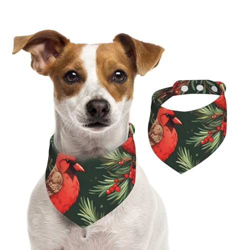 Hundehalstuch, Weihnachtsmotiv, roter Vogel, Katze, 1 Stück, Hundezubehör für kleine Hunde Hundehalstuch, Weihnachtsmotiv, roter Vogel, Katze, 1 Stück, Hundezubehör für kleine Hunde von Mexpekil