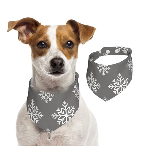 Hundehalstuch, Weihnachtsschneeflocken, Hunde-Halstuch, Katzen-Halstuch, 1 Stück, Hundezubehör für kleine Hundehalstuch, Weihnachtsschneeflocken, Hunde-Halstuch, Katzen-Halstuch, 1 Stück, Hundezubehör für kleine von Mexpekil