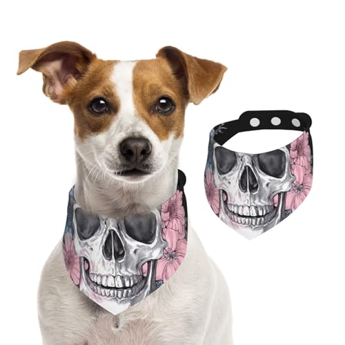 Hundehalstuch mit Totenkopf-Motiv, Katzen-Halstuch, 1 Stück, Hundezubehör für kleine Hunde Hundehalstuch mit Totenkopf-Motiv, Katzen-Halstuch, 1 Stück, Hundezubehör für kleine Hunde von Mexpekil