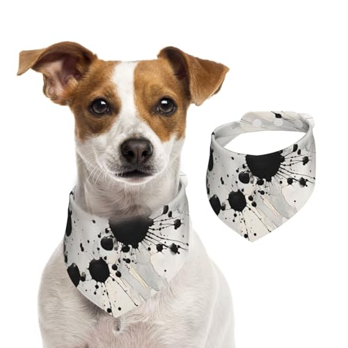 Ink Splashes Hundehalstuch, Katzen-Halstuch, 1 Stück, Hundezubehör für kleine Hunde von Mexpekil