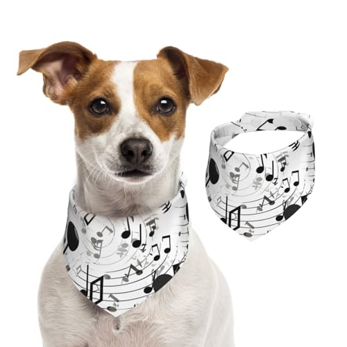 Note Hundehalstuch, geriffelt, 1 Stück, Hundezubehör für kleine Hunde von Mexpekil