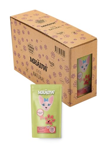 Mhauw Natural Cream of Huhn Katzenfutter 30 Stück 80 Gr. Cad - Ohne künstliche Farb- oder Geschmacksstoffe und Konservierungsmittel Mhauw Natural Cream of Huhn Katzenfutter 30 Stück 80 Gr. Cad - Ohne künstliche Farb- oder Geschmacksstoffe und Konservierungsmittel von Mhauw