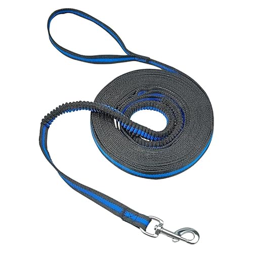 Mi Metty Hundeleine, Bungee Mit 2 Gepolsterten Griffen, Starke Leine für Mittelgroße, Große Hunde (Schwarz-1pack, 20ft/6m) von Mi Metty