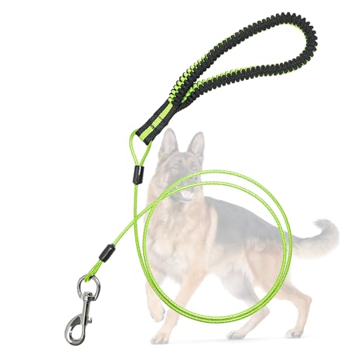 Mi Metty Hundeleine 5ft Leinen für Hunde，Kausichere Hundeleinen,Kettenleine Für mittlere bis große Hunde (Grün, 5ft/1.5m) von Mi Metty
