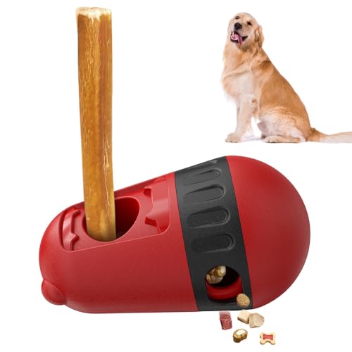 Bully Stick Halter für Hunde, Langsam Fütternder Leckerli-Spender für Hunde, Hundespielzeug mit Verstellbarem Loch für 4,5–25 Kg Große, Mittelgroße und Kleine Hunde Bully Stick Halter für Hunde, Langsam Fütternder Leckerli-Spender für Hunde, Hundespielzeug mit Verstellbarem Loch für 4,5–25 Kg Große, Mittelgroße und Kleine Hunde von MiOYOOW