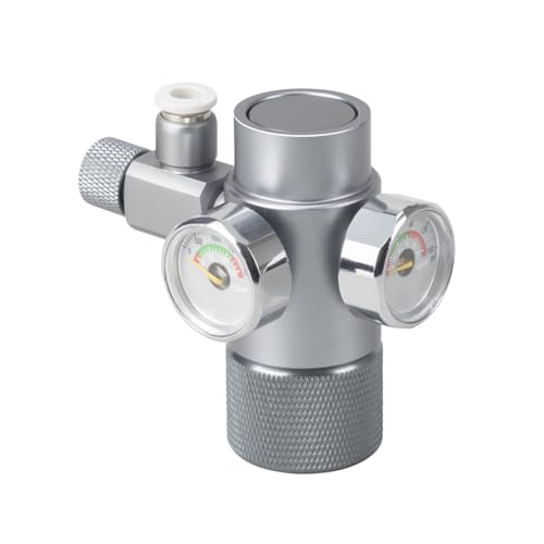 CO2 Regler für Aquarien, W21.8, Mini CO2 Druckregler, Druckmessgerät mit Oberer Öffnung und Rückschlagventil für das Kohlendioxidsystem von Aquarien CO2 Regler für Aquarien, W21.8, Mini CO2 Druckregler, Druckmessgerät mit Oberer Öffnung und Rückschlagventil für das Kohlendioxidsystem von Aquarien von MiOYOOW