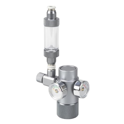 CO2 Regler für Aquarien, W21.8, Mini CO2 Druckregler, Druckmessgerät mit Oberer Öffnung und Rückschlagventil für das Kohlendioxidsystem von Aquarien CO2 Regler für Aquarien, W21.8, Mini CO2 Druckregler, Druckmessgerät mit Oberer Öffnung und Rückschlagventil für das Kohlendioxidsystem von Aquarien von MiOYOOW