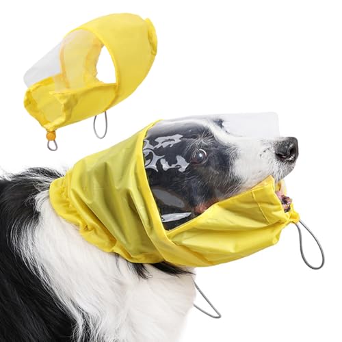 Duschhaube für Haustiere, Verstellbare Badehut, wasserdichte Hunde Kopfbedeckung, Ohrenschutzabdeckungen für Hundebäder zum Schwimmen Im Freien von MiOYOOW