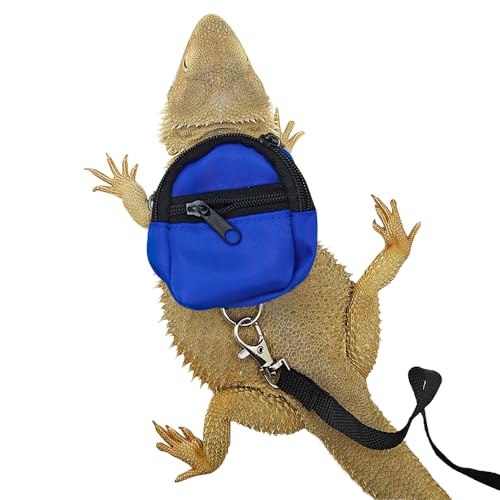Eidechsen Rucksackleine, Kleintier Rucksack mit Trainingsleine, Reptilien Geschirr Leine Bartagamen Reptiliengeschirr für Eidechsen, Bartagamen, Geckos, Hamster, Schildkröten Eidechsen Rucksackleine, Kleintier Rucksack mit Trainingsleine, Reptilien Geschirr Leine Bartagamen Reptiliengeschirr für Eidechsen, Bartagamen, Geckos, Hamster, Schildkröten von MiOYOOW
