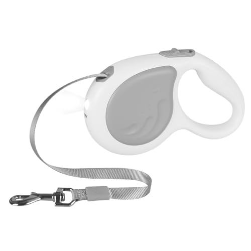 Einziehbare Hundeleine, 4,8m, Robuste Hundeleine mit 360°-Drehhaken und LED-Licht, Haustier Leine für Kleine und Mittelgroße Hunde und Katzen Bis zu 30kg Einziehbare Hundeleine, 4,8m, Robuste Hundeleine mit 360°-Drehhaken und LED-Licht, Haustier Leine für Kleine und Mittelgroße Hunde und Katzen Bis zu 30kg von MiOYOOW