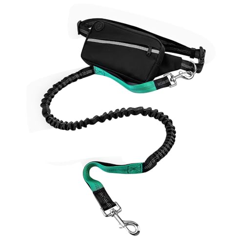 Freihändige Hundeleine, Verstellbare Hunde Hüftleine, Reflektierende Hundeleine mit Hüfttasche zum Gassigehen, Laufen, Radfahren, Joggen Freihändige Hundeleine, Verstellbare Hunde Hüftleine, Reflektierende Hundeleine mit Hüfttasche zum Gassigehen, Laufen, Radfahren, Joggen von MiOYOOW