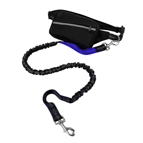 Freihändige Hundeleine, Verstellbare Hunde Hüftleine, Reflektierende Hundeleine mit Hüfttasche zum Gassigehen, Laufen, Radfahren, Joggen Freihändige Hundeleine, Verstellbare Hunde Hüftleine, Reflektierende Hundeleine mit Hüfttasche zum Gassigehen, Laufen, Radfahren, Joggen von MiOYOOW