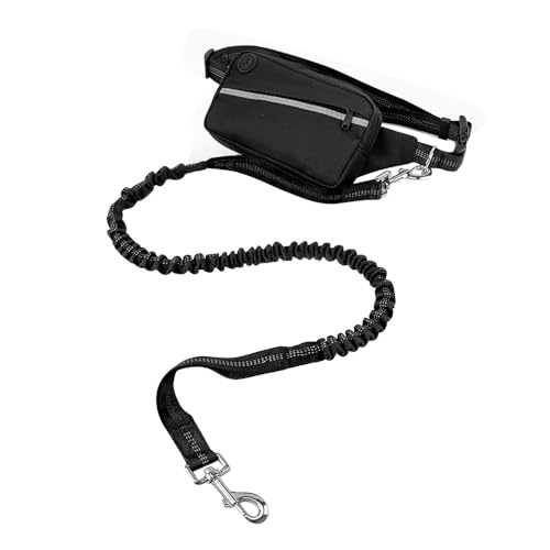 Freihändige Hundeleine, Verstellbare Hunde Hüftleine, Reflektierende Hundeleine mit Hüfttasche zum Gassigehen, Laufen, Radfahren, Joggen Freihändige Hundeleine, Verstellbare Hunde Hüftleine, Reflektierende Hundeleine mit Hüfttasche zum Gassigehen, Laufen, Radfahren, Joggen von MiOYOOW