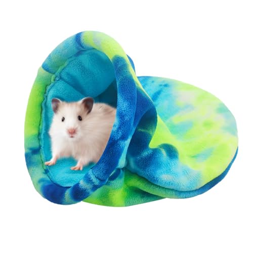 Hamster Schlafsack, Fleece Meerschweinchenbett, Weiches Versteck für Kleintiere, Cage Nest Bett für Hamster, Meerschweinchen, Frettchen von MiOYOOW