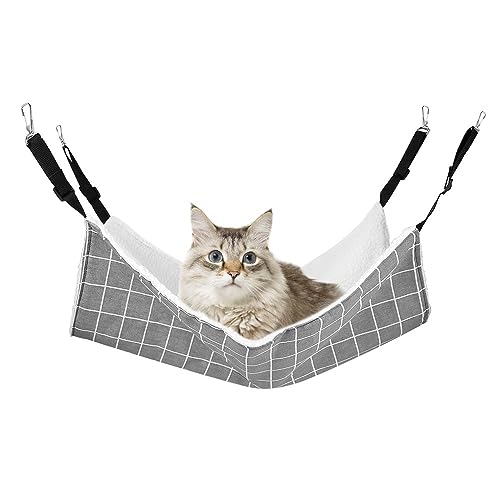MiOYOOW Haustier Hängematte, Kleintierbett Katzenhängematte mit verstellbaren Riemen für Katzen, kleine Hunde, Kaninchen MiOYOOW Haustier Hängematte, Kleintierbett Katzenhängematte mit verstellbaren Riemen für Katzen, kleine Hunde, Kaninchen von MiOYOOW