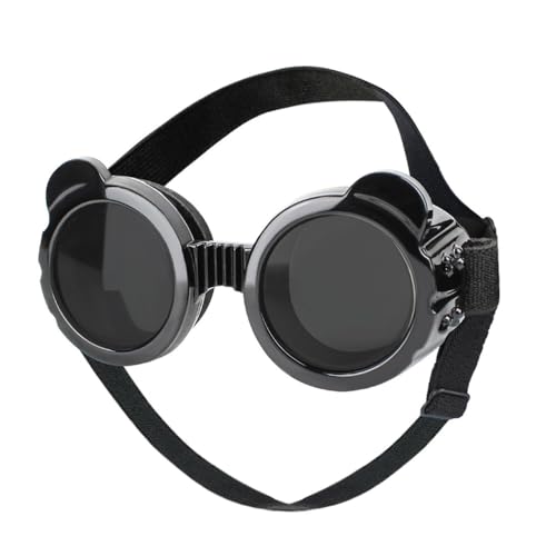 Hundebrille, Anti-UV Sonnenbrille für Hunde, Winddicht Beschlagfrei Welpenbrille Haustierbrille mit Verstellbaren Trägern für Kleine und Mittlere Hunde Hundebrille, Anti-UV Sonnenbrille für Hunde, Winddicht Beschlagfrei Welpenbrille Haustierbrille mit Verstellbaren Trägern für Kleine und Mittlere Hunde von MiOYOOW