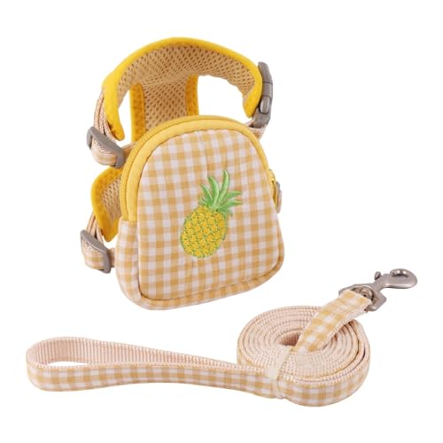 Hundegeschirr Rucksack Leine Set,Abnehmbar Hunde Selbsttragetasche Welpengeschirr Weste Rucksack für Kleine Hunde Hundegeschirr Rucksack Leine Set,Abnehmbar Hunde Selbsttragetasche Welpengeschirr Weste Rucksack für Kleine Hunde von MiOYOOW