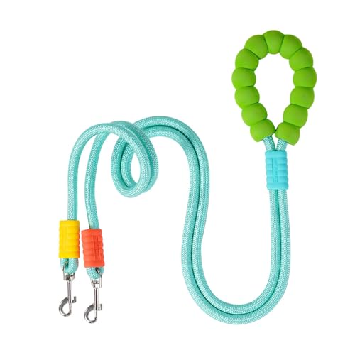 Hundeleine, 2m Doppelleine Verstellbar Führleine zum Spazierengehen, Händefreie Hundeleine Hunde Trainingsleine mit um 360° Drehbarem Haken für Hunde Beim Laufen, Training Hundeleine, 2m Doppelleine Verstellbar Führleine zum Spazierengehen, Händefreie Hundeleine Hunde Trainingsleine mit um 360° Drehbarem Haken für Hunde Beim Laufen, Training von MiOYOOW