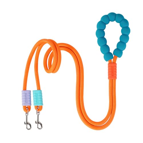Hundeleine, 2m Doppelleine Verstellbar Führleine zum Spazierengehen, Händefreie Hundeleine Hunde Trainingsleine mit um 360° Drehbarem Haken für Hunde Beim Laufen, Training Hundeleine, 2m Doppelleine Verstellbar Führleine zum Spazierengehen, Händefreie Hundeleine Hunde Trainingsleine mit um 360° Drehbarem Haken für Hunde Beim Laufen, Training von MiOYOOW