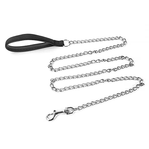 MiOYOOW Hundeleine,Haustier Metallleine Integrierte Welpenhalsbandkette mit Griff für Große Mittelgroße und Kleine Hunde MiOYOOW Hundeleine,Haustier Metallleine Integrierte Welpenhalsbandkette mit Griff für Große Mittelgroße und Kleine Hunde von MiOYOOW