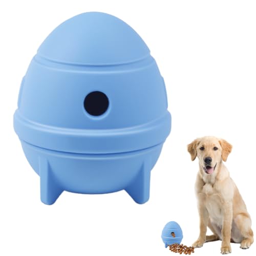 Hundespielzeug mit Leckerli-Spender, Hunde Puzzle Spielzeug aus Silikon, Interaktives Kauspielzeug für Katzen zum Spielen und Trainieren von Hunden und Katzen (Loch mit 1,5cm Durchmesser) von MiOYOOW