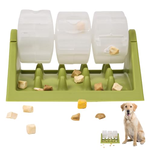 Interaktives Hundespielzeug, Hunde Puzzle Spielzeug, 360° Drehbar, Katzenspielzeug mit Langsamer Fütterung, Kreatives Haustierspielzeug für Hunde und Katzen, Spieltraining Interaktives Hundespielzeug, Hunde Puzzle Spielzeug, 360° Drehbar, Katzenspielzeug mit Langsamer Fütterung, Kreatives Haustierspielzeug für Hunde und Katzen, Spieltraining von MiOYOOW
