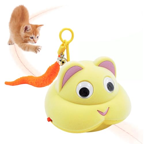 Interaktives Katzenspielzeug Maus, USB-C, Automatisches Kätzchen Spielzeug mit Ton und Licht, Glöckchen Schwanz, Plüschauto für Kätzchen, Hunde und Haustiere Interaktives Katzenspielzeug Maus, USB-C, Automatisches Kätzchen Spielzeug mit Ton und Licht, Glöckchen Schwanz, Plüschauto für Kätzchen, Hunde und Haustiere von MiOYOOW