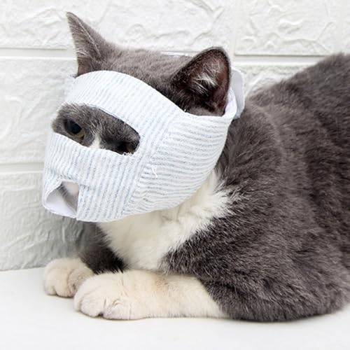 MiOYOOW Katzenmaulkörbe, Atmungsaktiver Haustiermaulkorb Katzenmaske Anti-Biss Elastisch Katzen Rückhaltetaschen für Pflegen von Nägeln MiOYOOW Katzenmaulkörbe, Atmungsaktiver Haustiermaulkorb Katzenmaske Anti-Biss Elastisch Katzen Rückhaltetaschen für Pflegen von Nägeln von MiOYOOW