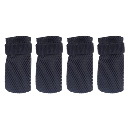 MiOYOOW Katzenstiefel, Verstellbare Kratzfeste Katzenpfotenabdeckungen, Atmungsaktive Katzenkrallen Schuhe aus Netzgewebe zum Baden von Haustieren und Krallenschneiden (S/M/L/XL) von MiOYOOW