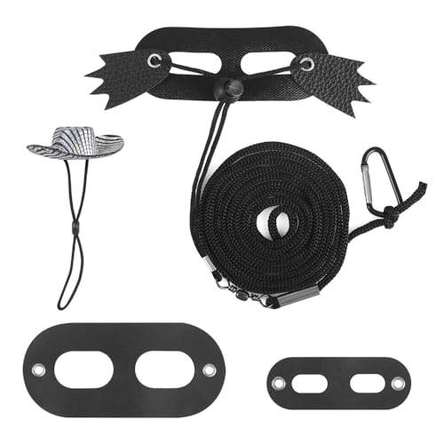 Leinen Geschirr Set für Reptilien, Bartagamen Geschirr Kostüm mit Eidechsenleine und Flügeln, S/M/L 3 Größen Reptilien Geschirr Kleidung mit Cowboyhut für Kleine Reptilien Leinen Geschirr Set für Reptilien, Bartagamen Geschirr Kostüm mit Eidechsenleine und Flügeln, S/M/L 3 Größen Reptilien Geschirr Kleidung mit Cowboyhut für Kleine Reptilien von MiOYOOW