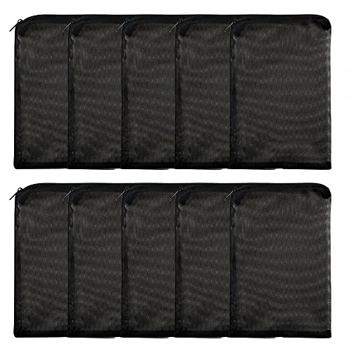 MiOYOOW 10PCS Aquarium Media Mesh FilterBag Fish Tank Mesh Bags mit Reißverschluss Filter Media Bag für Aquarium Swimming Pool Pond (Grob/Feinmaschig) von MiOYOOW