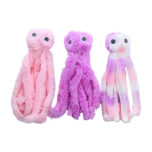 MiOYOOW 3 Stück Kraken Katzenspielzeug,Interaktives Katze Katzenminze Spielzeug Cartoon Plüsch Haustier Spielspielzeug mit Einer Kleinen Katzenminze für Katzenkätzchen MiOYOOW 3 Stück Kraken Katzenspielzeug,Interaktives Katze Katzenminze Spielzeug Cartoon Plüsch Haustier Spielspielzeug mit Einer Kleinen Katzenminze für Katzenkätzchen von MiOYOOW