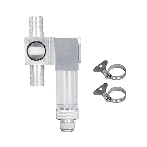 MiOYOOW Aquarium CO2 Diffusor 12/16 mm CO2 Rücklaufblasenzähler Aquarium Werkzeug CO2 Außenreaktor Aquariumzubehör mit sichtbarem Blasenzähler für Aquarium von MiOYOOW