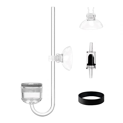 MiOYOOW Aquarium CO2 Diffusor, Acryl CO2 Diffusor Zerstäuber mit Blasenzähler/Rückschlagventil für Aquarienpflanzen von MiOYOOW