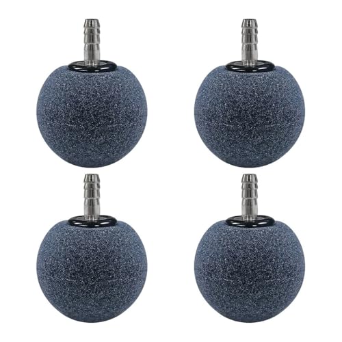 MiOYOOW Aquarium Luftstein, 2 Stück/4 Stück Aquarium Sauerstoff Stein, O2 Diffusorstein, Aquarium Luftausströmer für Luftschlauch mit 4 mm Innendurchmesser von MiOYOOW